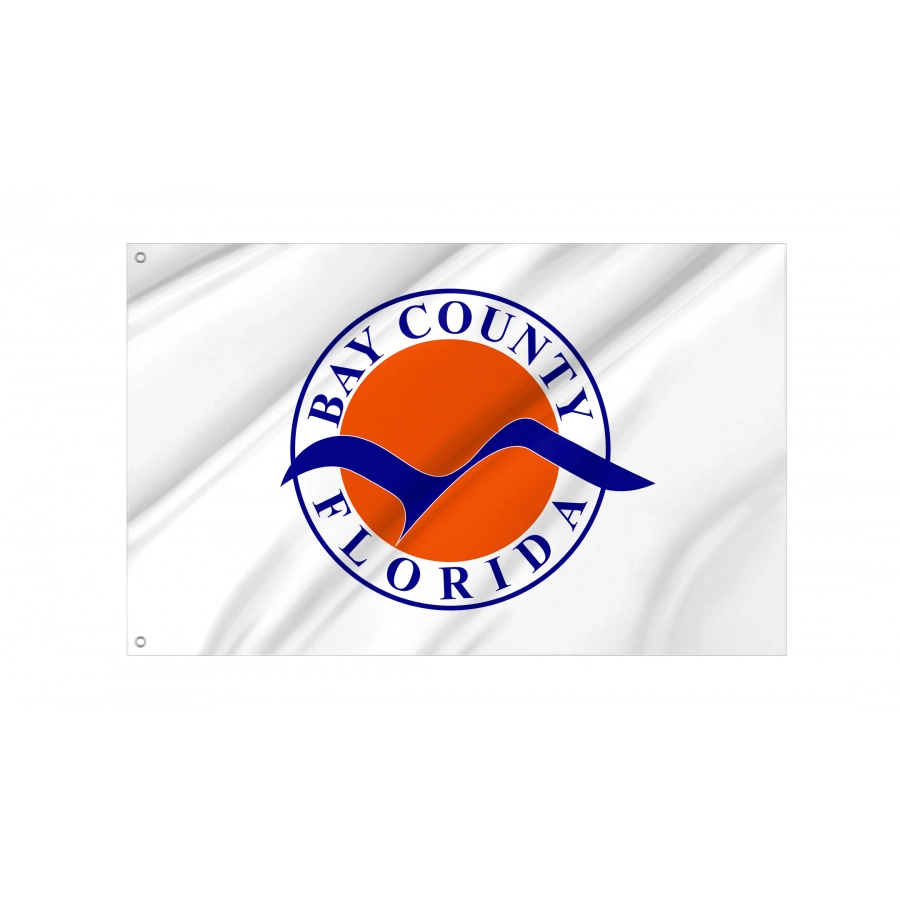 Flag of Bay County, Florida, Patriotic Flags, Unique Design Print, Flags for Indoor & Outdoor Use