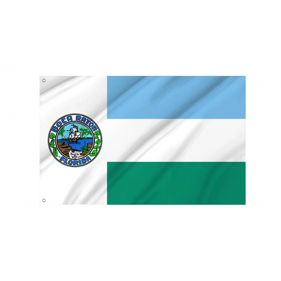 Flag of Boca Raton, Florida, Patriotic Flags, Unique Design Print, Flags for Indoor & Outdoor Use