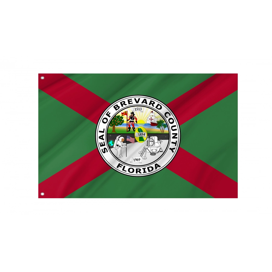 Flag of Brevard County, Patriotic Flags, Unique Design Print, Flags for Indoor & Outdoor Use