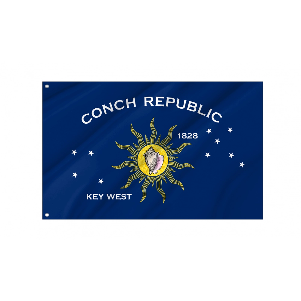 Conch Republic, Key West Flag for Indoor & Outdoor Use