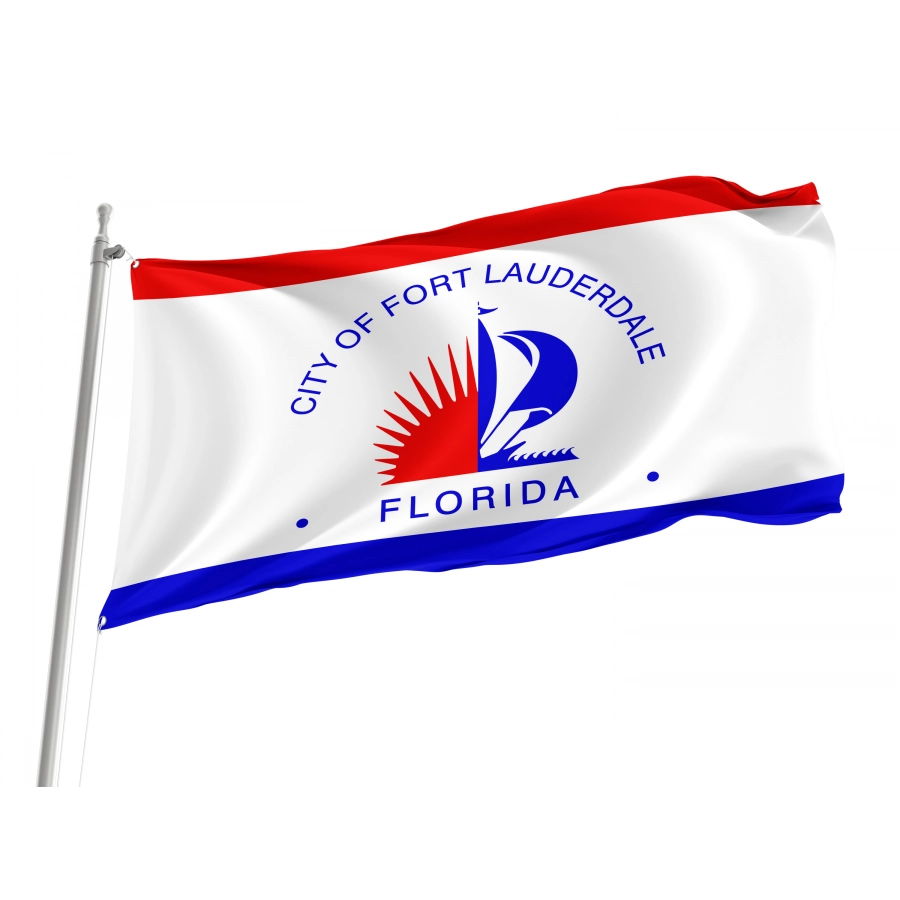 Flag of Fort Lauderdale, Florida, Patriotic Flags, Unique Design Print, Flags for Indoor & Outdoor Use
