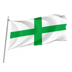 Green Cross Flag for Indoor & Outdoor Use