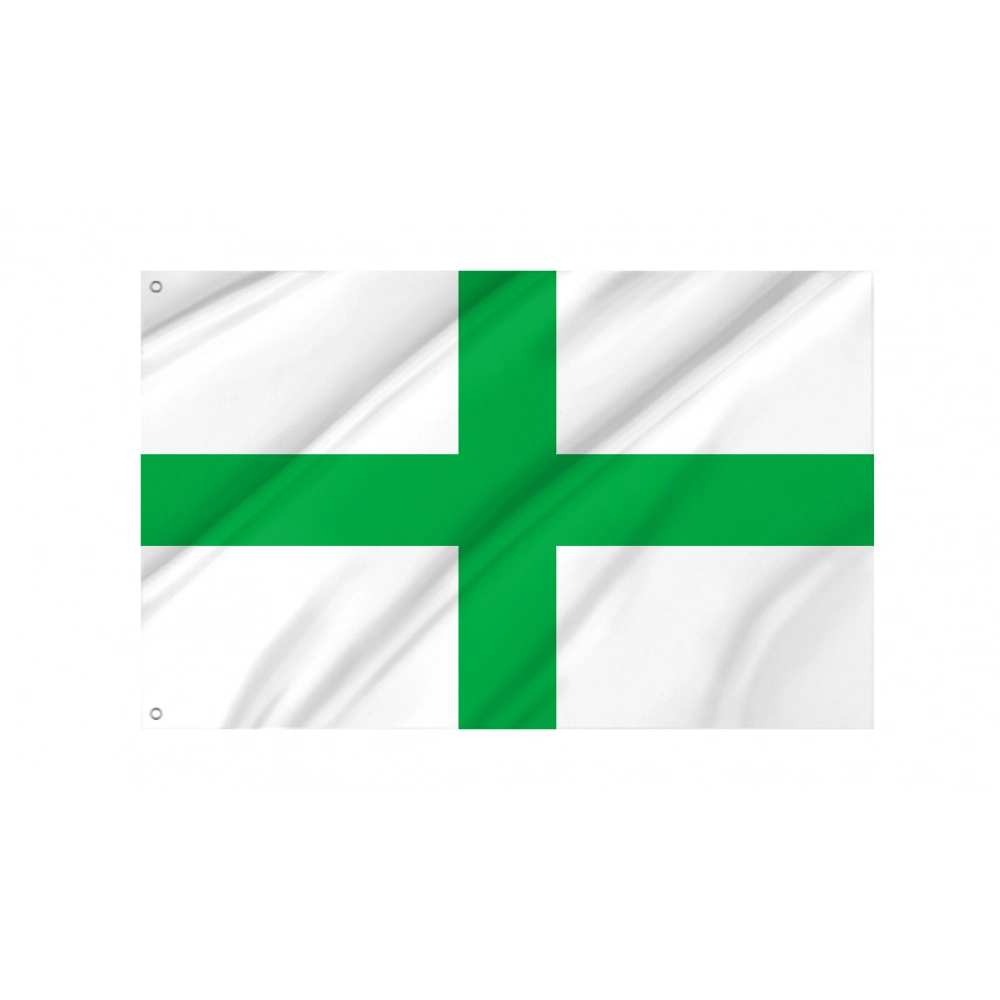 Green Cross Flag for Indoor & Outdoor Use