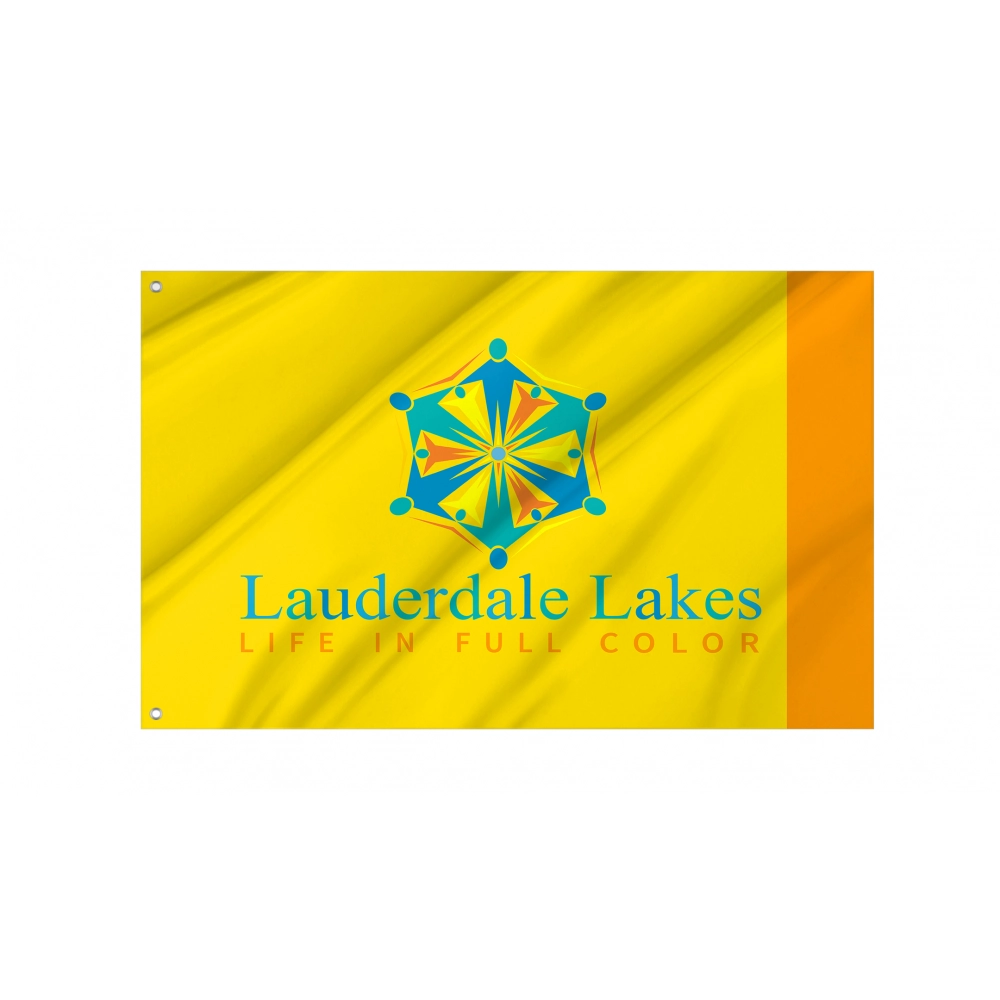 Lauderdale Lakes Flag for Indoor & Outdoor Use