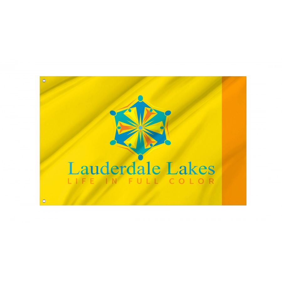 Flag of Lauderdale Lakes, Florida, Patriotic Flags, Unique Design Print, Flags for Indoor & Outdoor Use