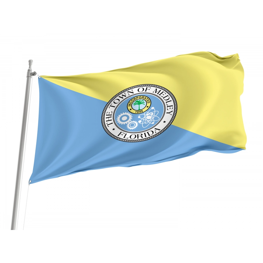 Flag of Medley, Florida, Patriotic Flags, Unique Design Print, Flags for Indoor & Outdoor Use