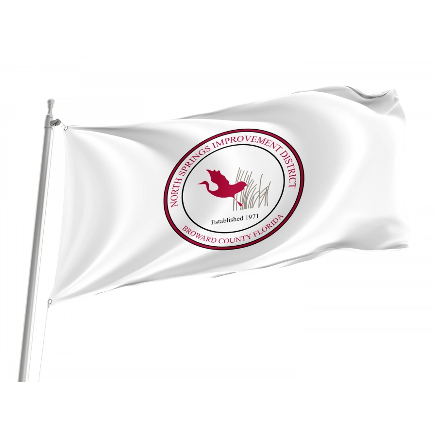 Flag of North Springs Improvement District, Florida, Patriotic Flags, Unique Design Print, Flags for Indoor & Outdoor Use