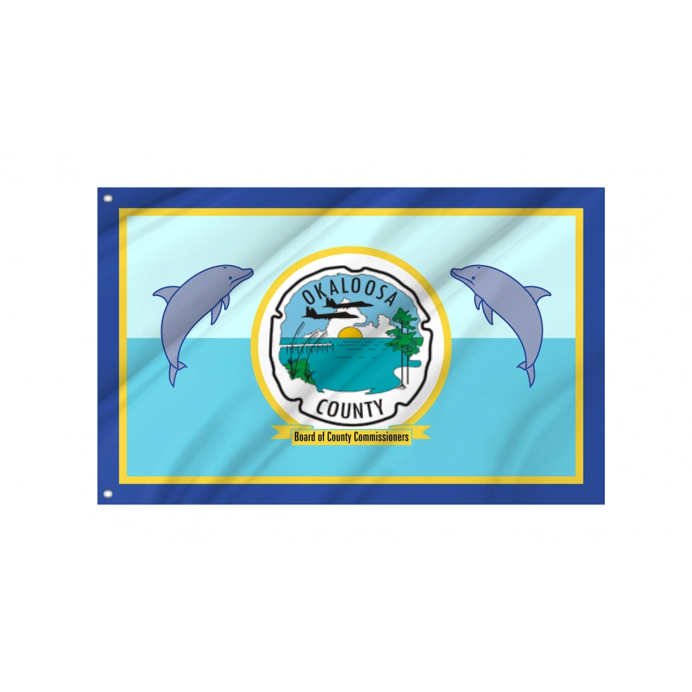 Okaloosa County Flag for Indoor & Outdoor Use