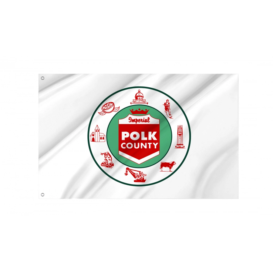 Flag of Polk County, Florida, Patriotic Flags, Unique Design Print, Flags for Indoor & Outdoor Use