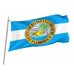 Pompano Beach City Flag for Indoor & Outdoor Use