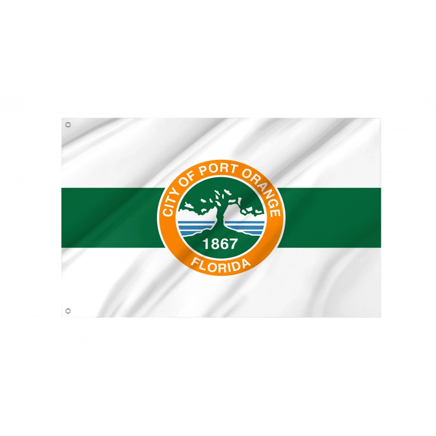 Flag of Port Orange, Florida, Patriotic Flags, Unique Design Print, Flags for Indoor & Outdoor Use