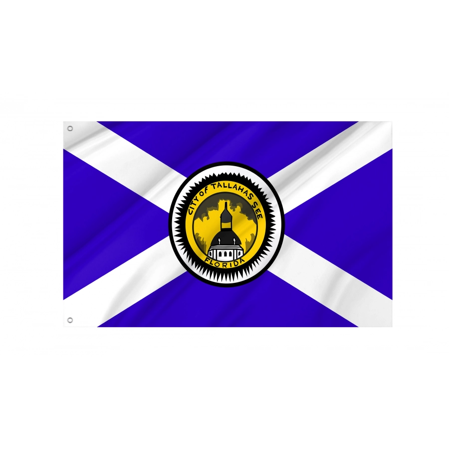 Flag Of Tallahassee, Florida (Waltson Flag, Used 1955-1986), Patriotic Flags, Unique Design Print, Flags For Indoor & Outdoor Use - High Quality Florida for Indoor and Outdoor Use