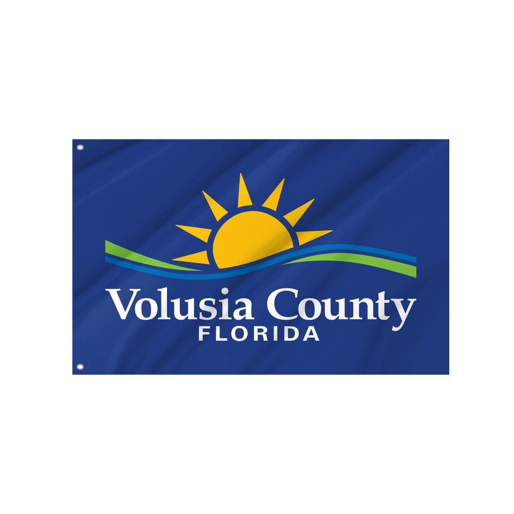 Volusia County Blue Flag for Indoor & Outdoor Use