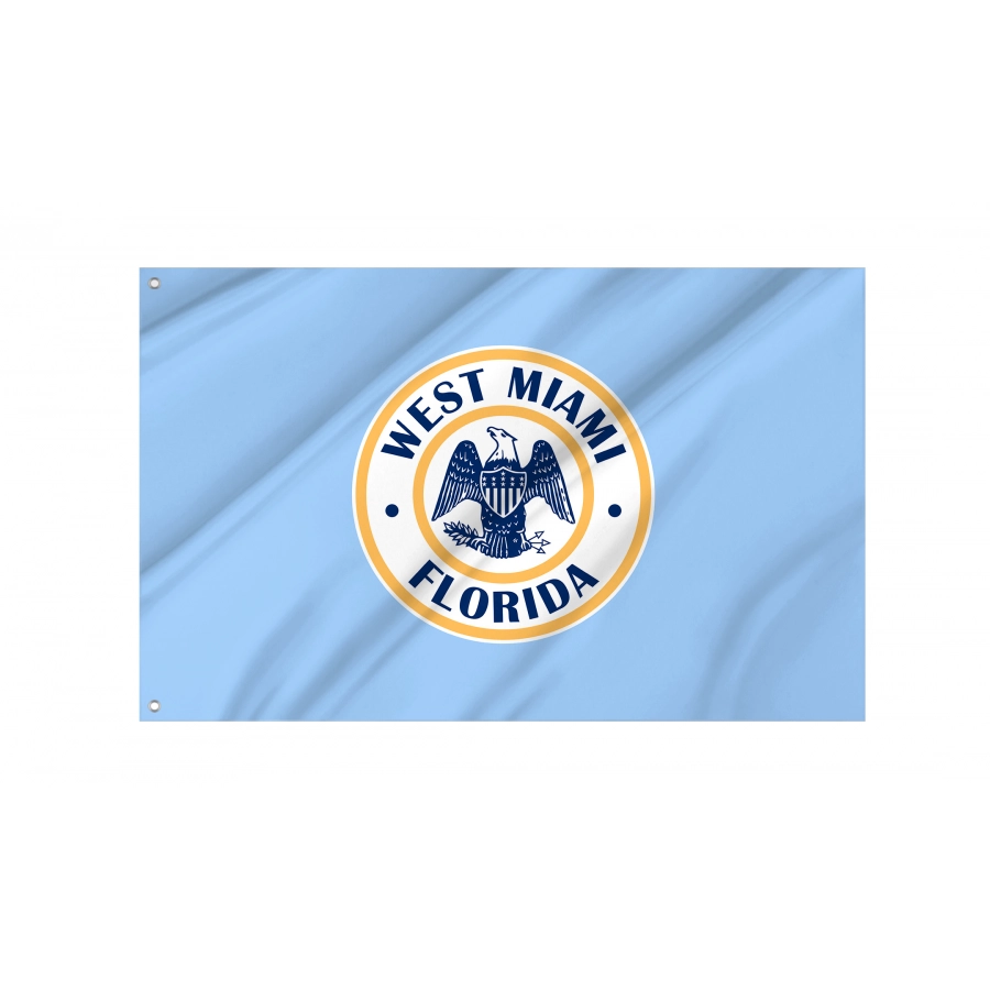 Flag of West Miami, Florida, Patriotic Flags, Unique Design Print, Flags for Indoor & Outdoor Use