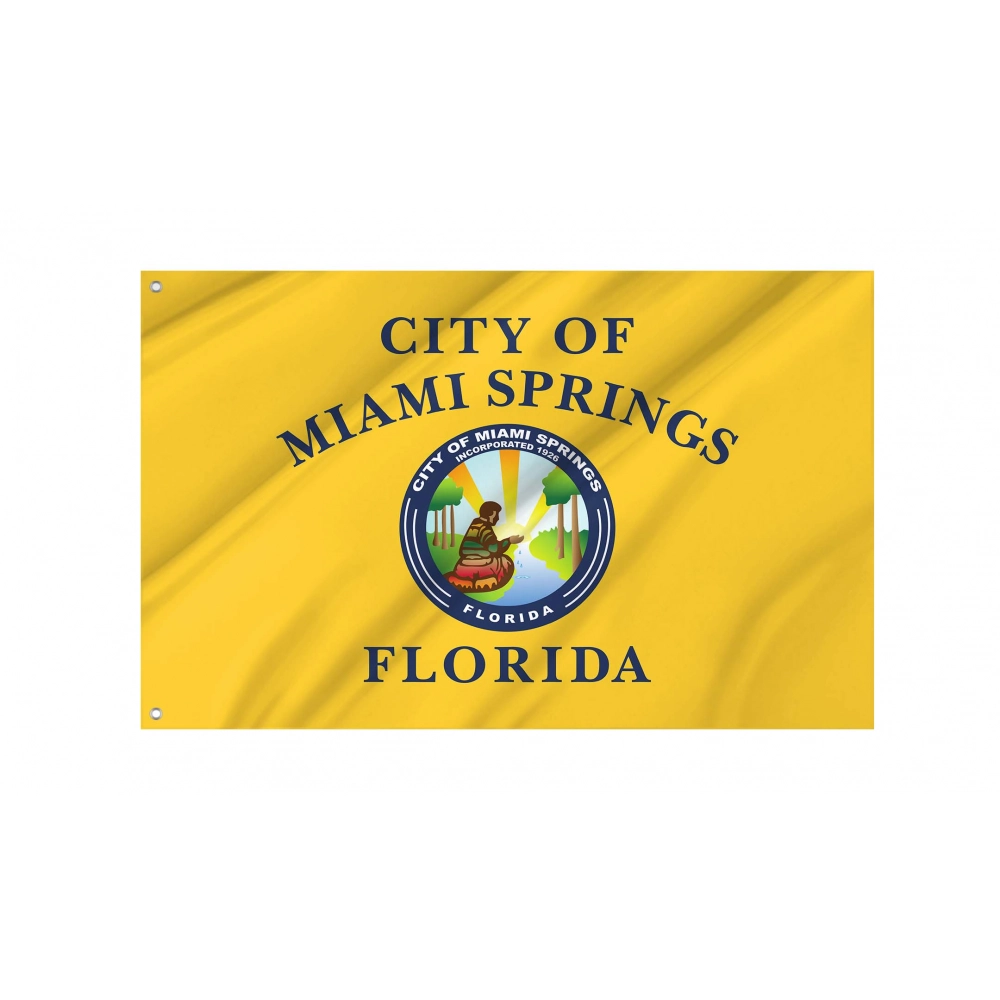 Miami Springs Flag for Indoor & Outdoor Use