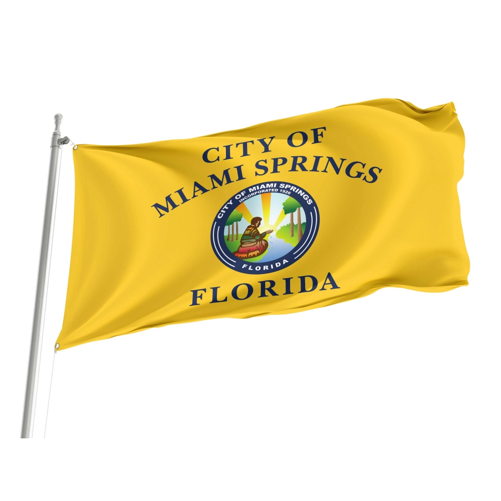 Miami Springs Flag for Indoor & Outdoor Use