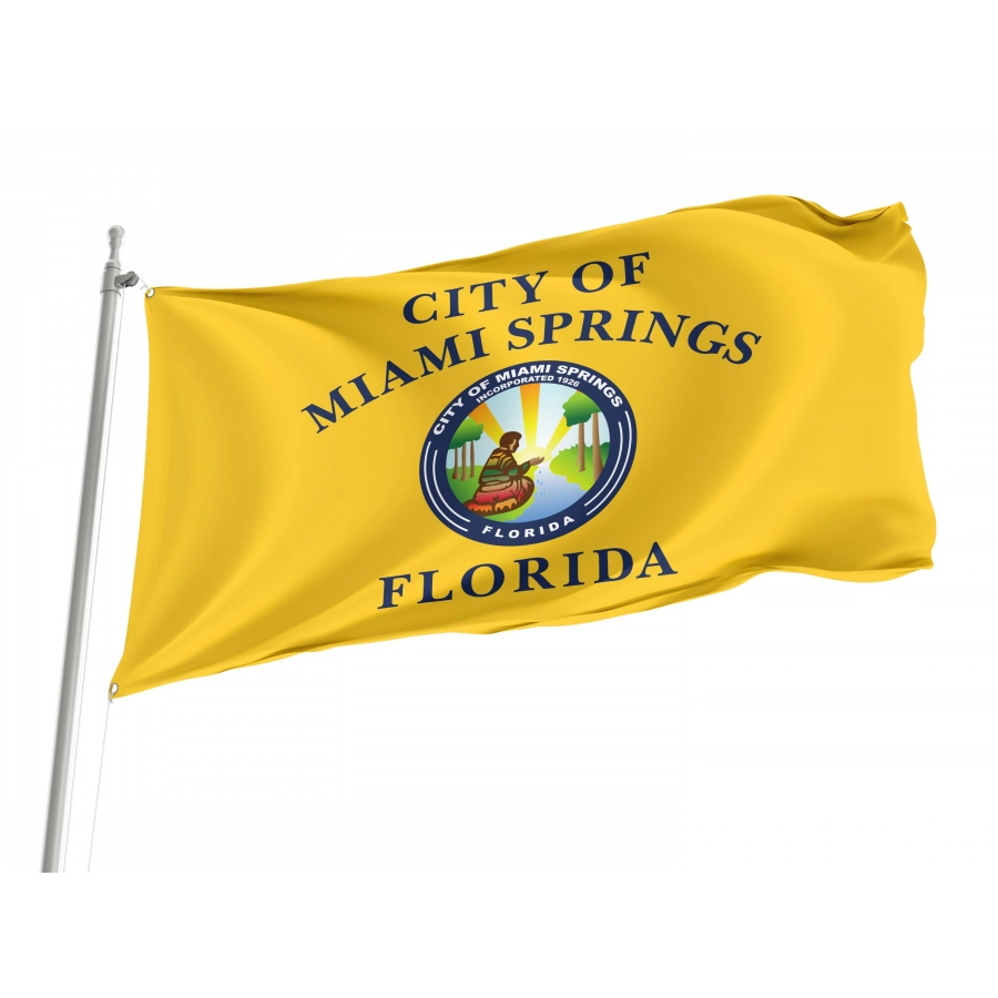 Miami Springs Flag for Indoor & Outdoor Use, USA174