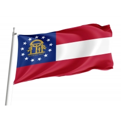 Georgia State Flag for Indoor & Outdoor Use