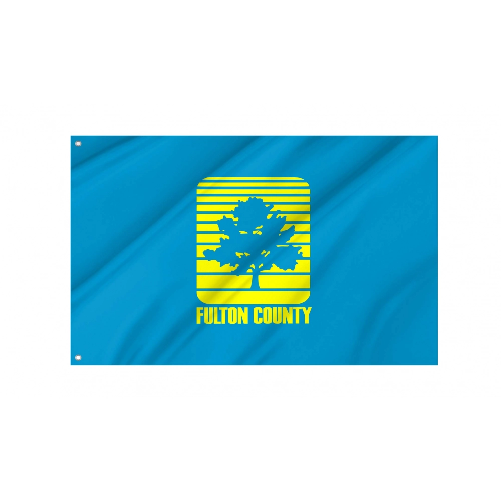 Fulton County 1989-2019 Flag for Indoor & Outdoor Use
