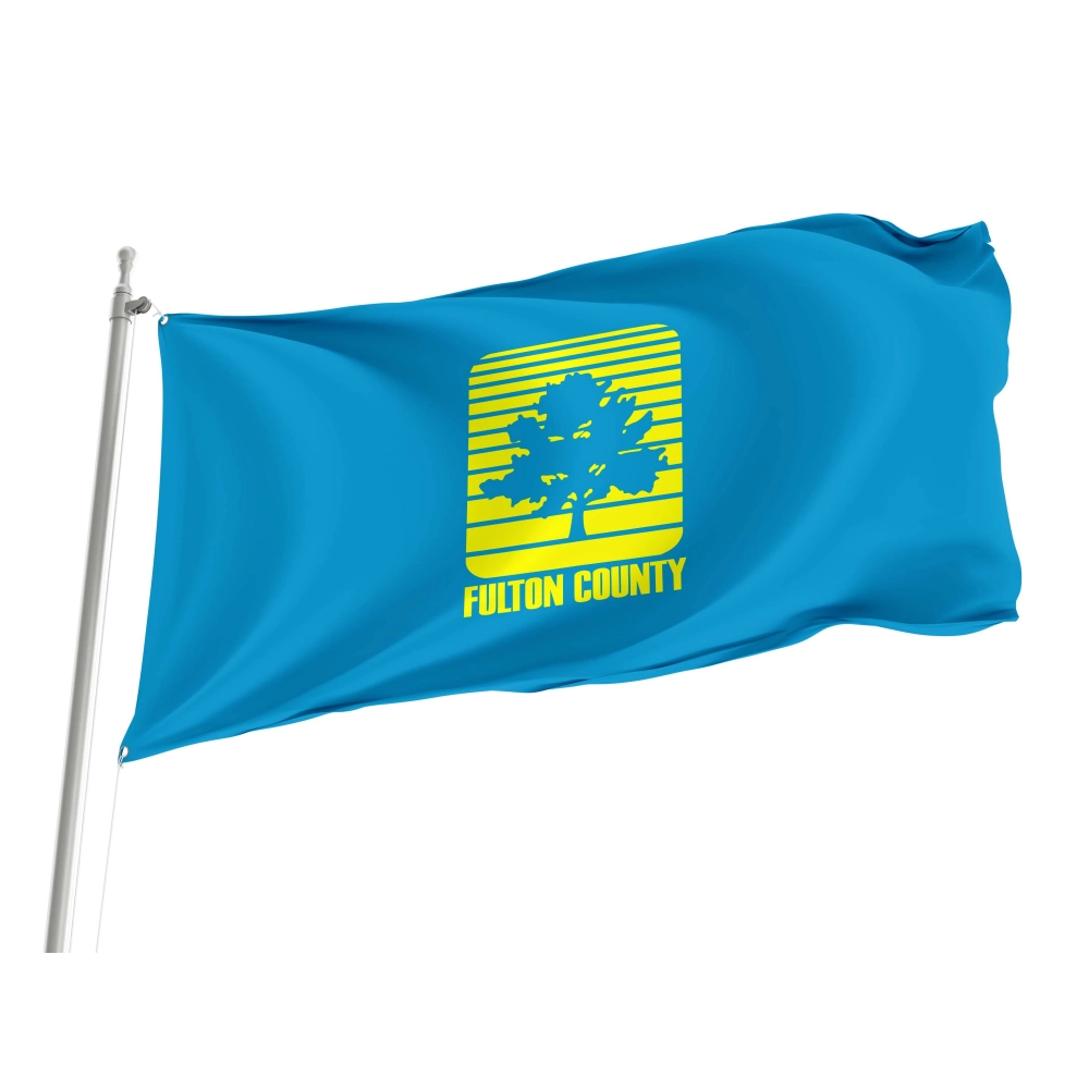 Fulton County 1989-2019 Flag for Indoor & Outdoor Use