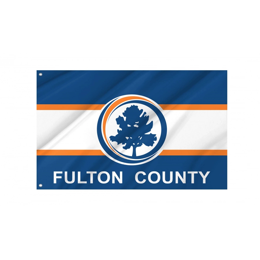 Fulton County Flag for Indoor & Outdoor Use, USA180