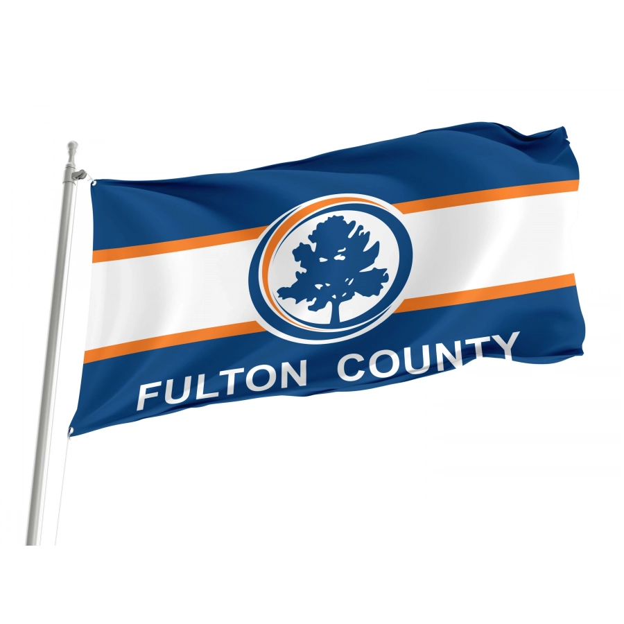 Fulton County Flag for Indoor & Outdoor Use, USA180