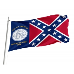 Trenton City Incorporated 1854 Flag for Indoor & Outdoor Use