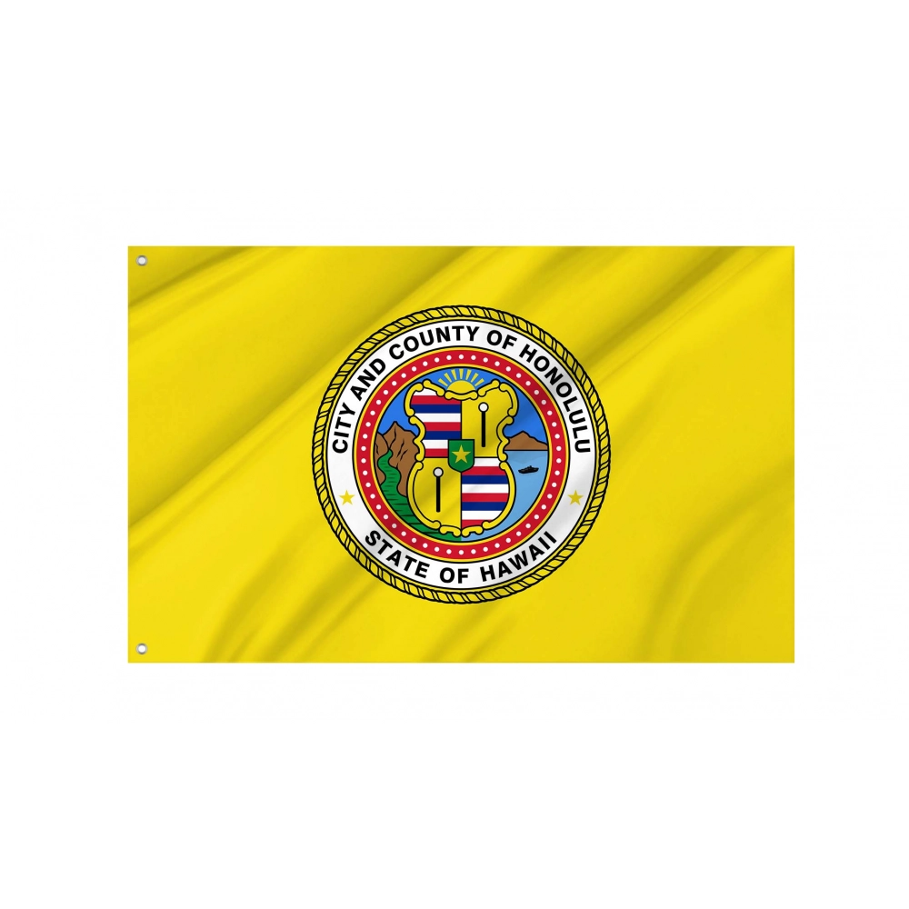Honolulu City and County Flag for Indoor & Outdoor Use