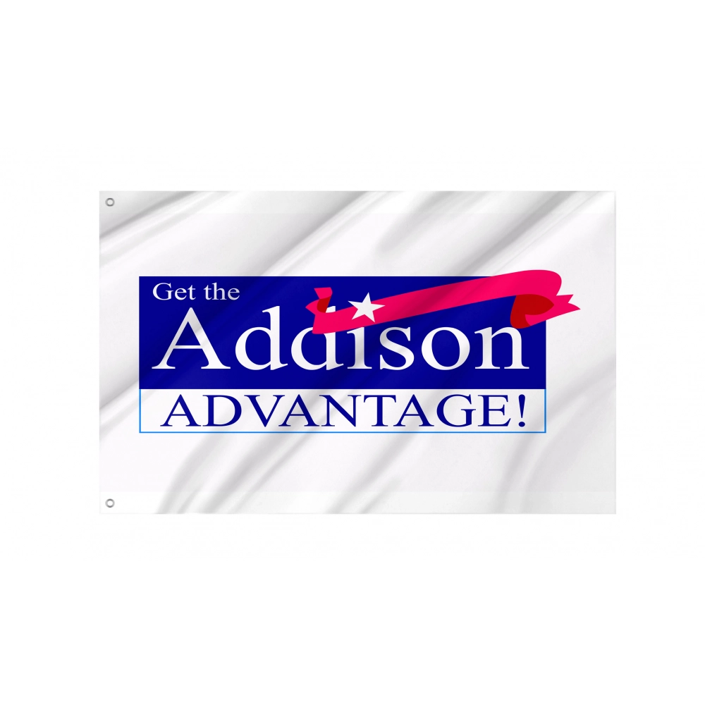 Addison Advantage Flag for Indoor & Outdoor Use Addison Advantage Flag for Indoor & Outdoor Use