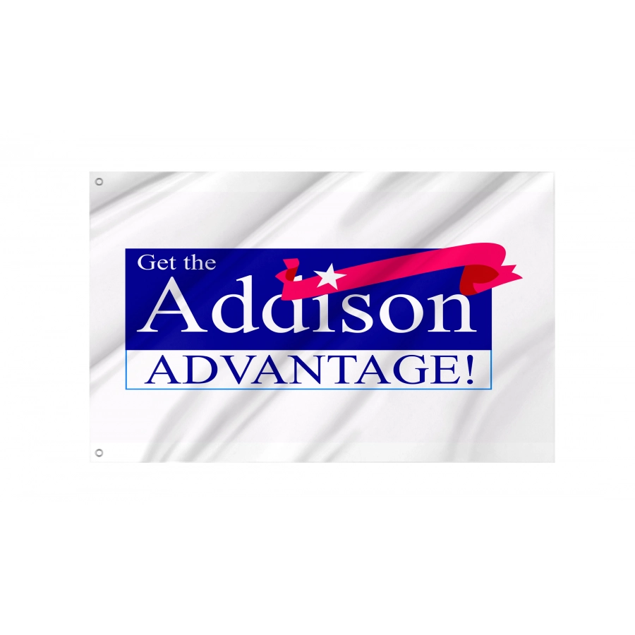 Flag of Addison, Illinois, Patriotic Flags, Unique Design Print, Flags for Indoor & Outdoor Use