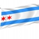 Chicago, Illinois 1917 Flag for Indoor & Outdoor Use - Imagine 1