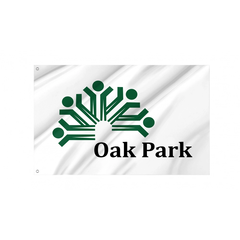 Oak Park Flag for Indoor & Outdoor Use