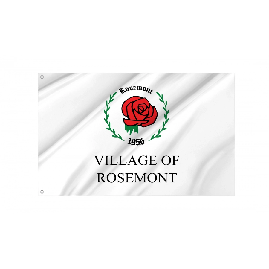 Flag of Rosemont, Illinois, Patriotic Flags, Unique Design Print, Flags for Indoor & Outdoor Use
