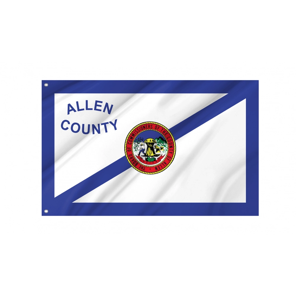 Allen County Flag for Indoor & Outdoor Use Allen County Flag for Indoor & Outdoor Use