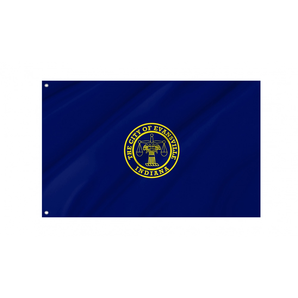 Evansville Flag for Indoor & Outdoor Use