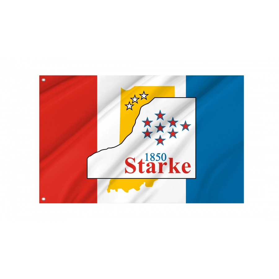 Flag of Starke County, Indiana, Patriotic Flags, Unique Design Print, Flags for Indoor & Outdoor Use