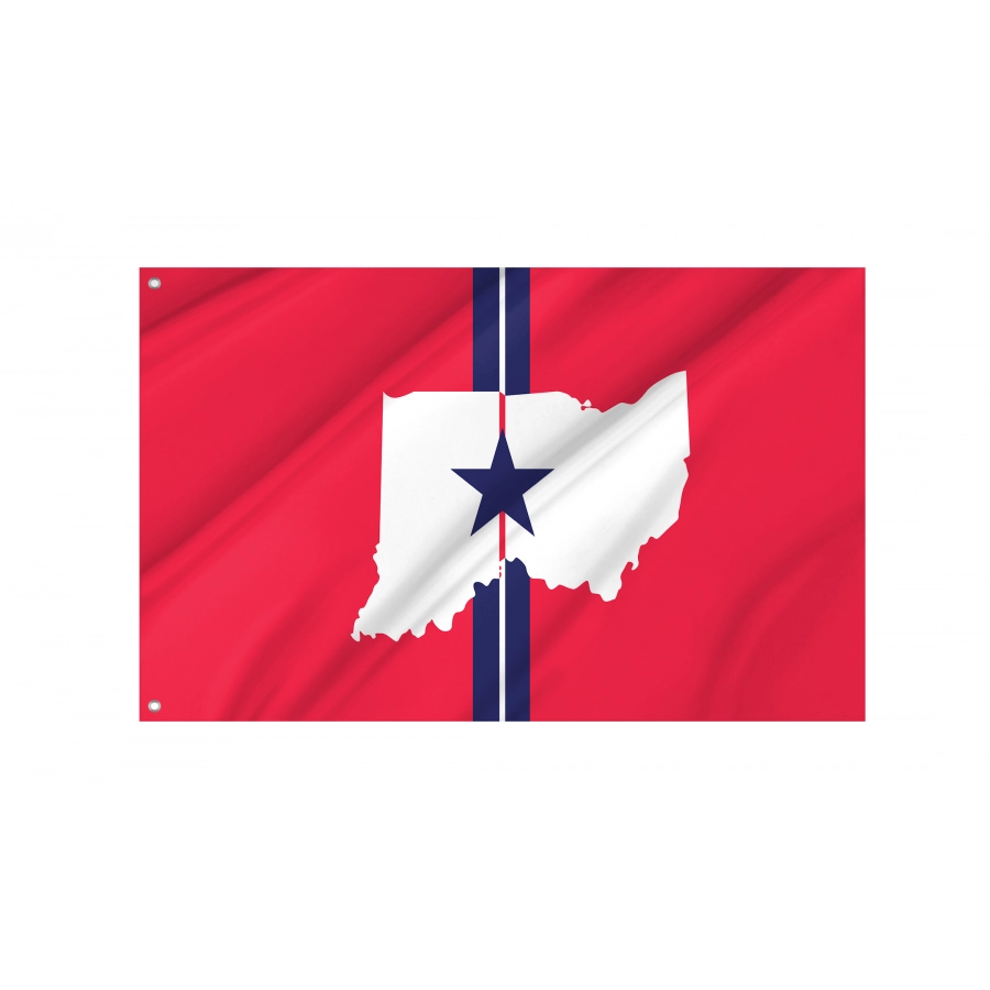 Flag of Union City, Indiana, Patriotic Flags, Unique Design Print, Flags for Indoor & Outdoor Use