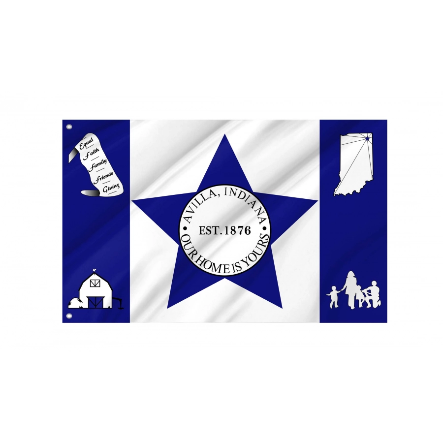 Avilla Flag for Indoor & Outdoor Use, USA212