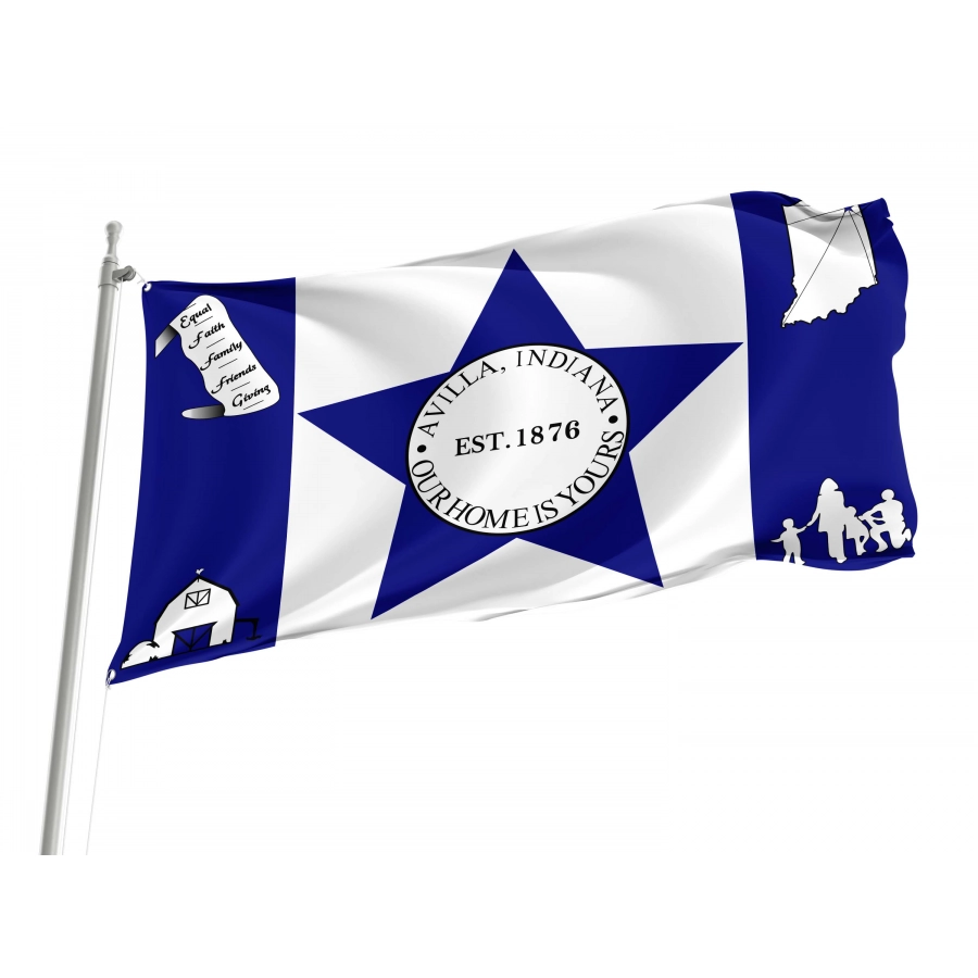 Avilla Flag for Indoor & Outdoor Use, USA212