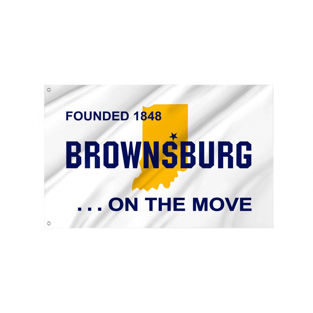 Brownsburg, Indiana Flag for Indoor & Outdoor Use