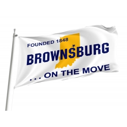 Brownsburg, Indiana Flag for Indoor & Outdoor Use