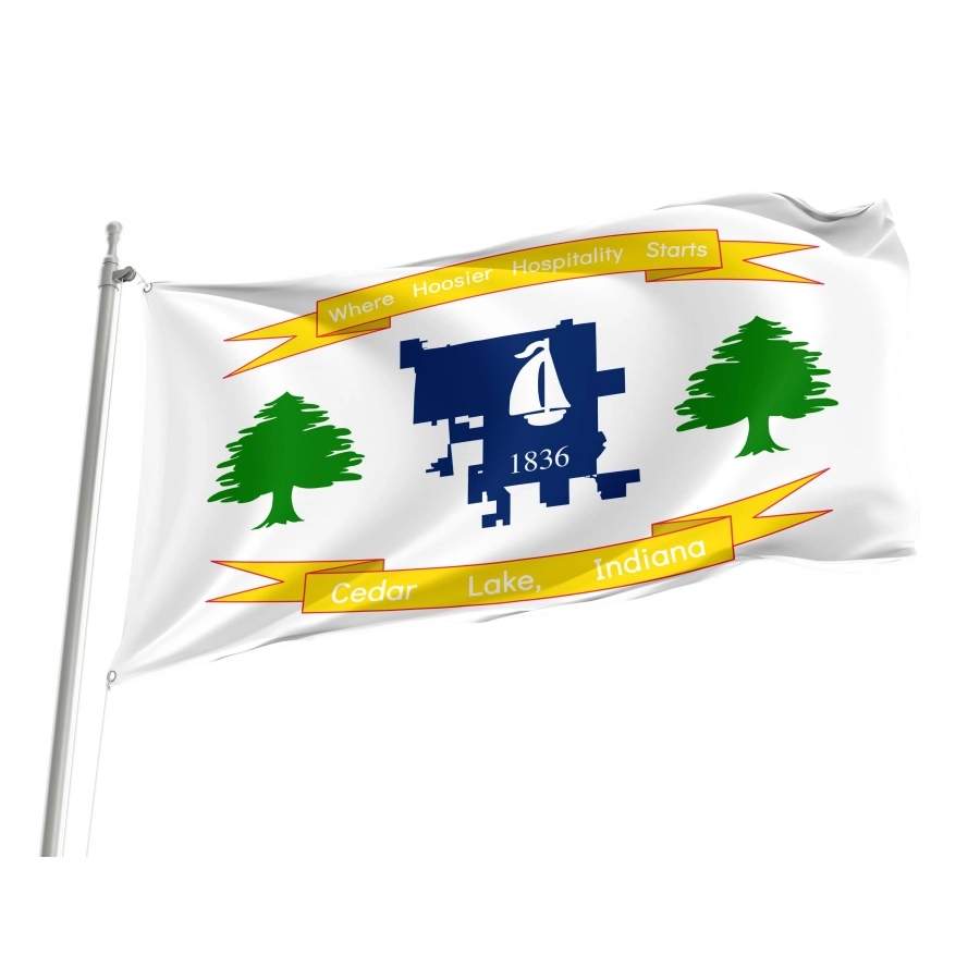 Cedar Lake Flag for Indoor & Outdoor Use - Shopflagworld Cedar Lake Flag for Indoor & Outdoor Use, USA220