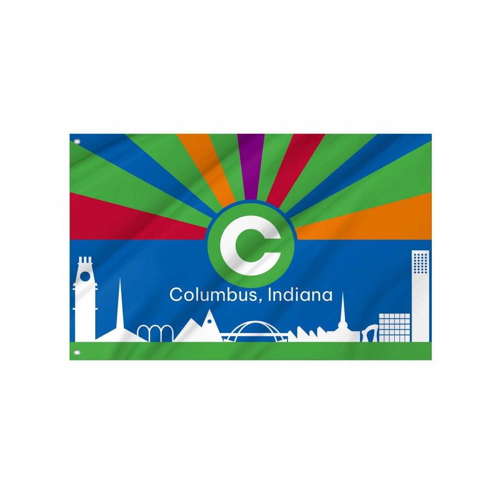 Columbus, Indiana Flag for Indoor & Outdoor Use