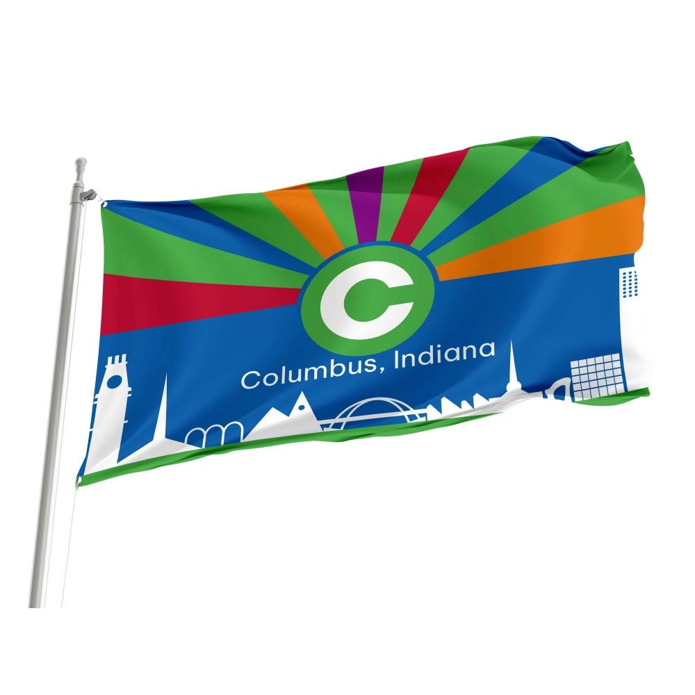 Columbus, Indiana Flag for Indoor & Outdoor Use
