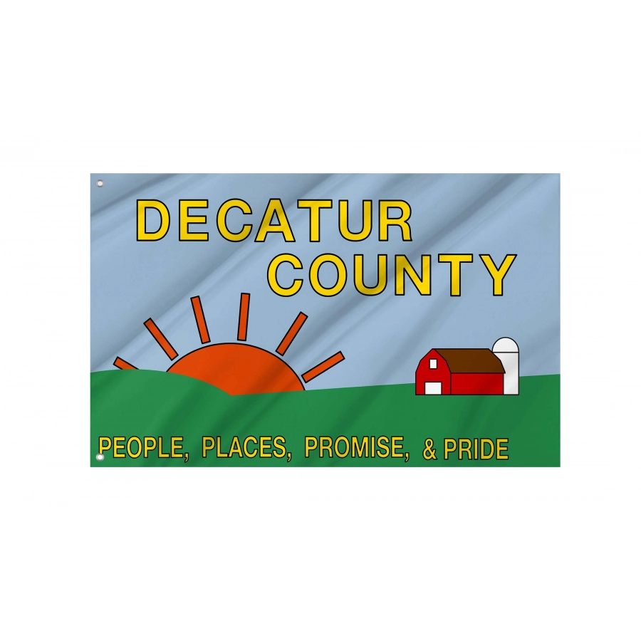 Decatur County Flag for Indoor & Outdoor Use, USA198