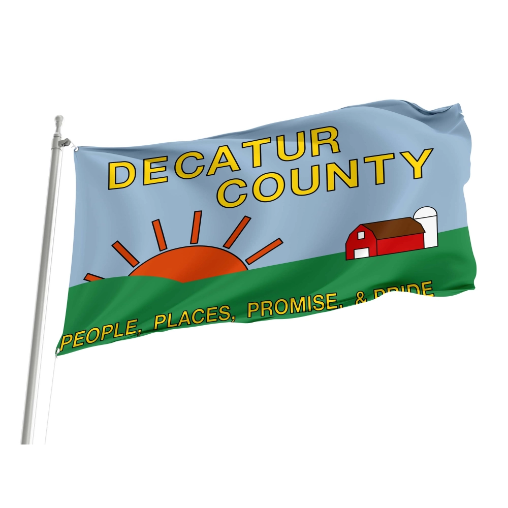 Decatur County Flag for Indoor & Outdoor Use