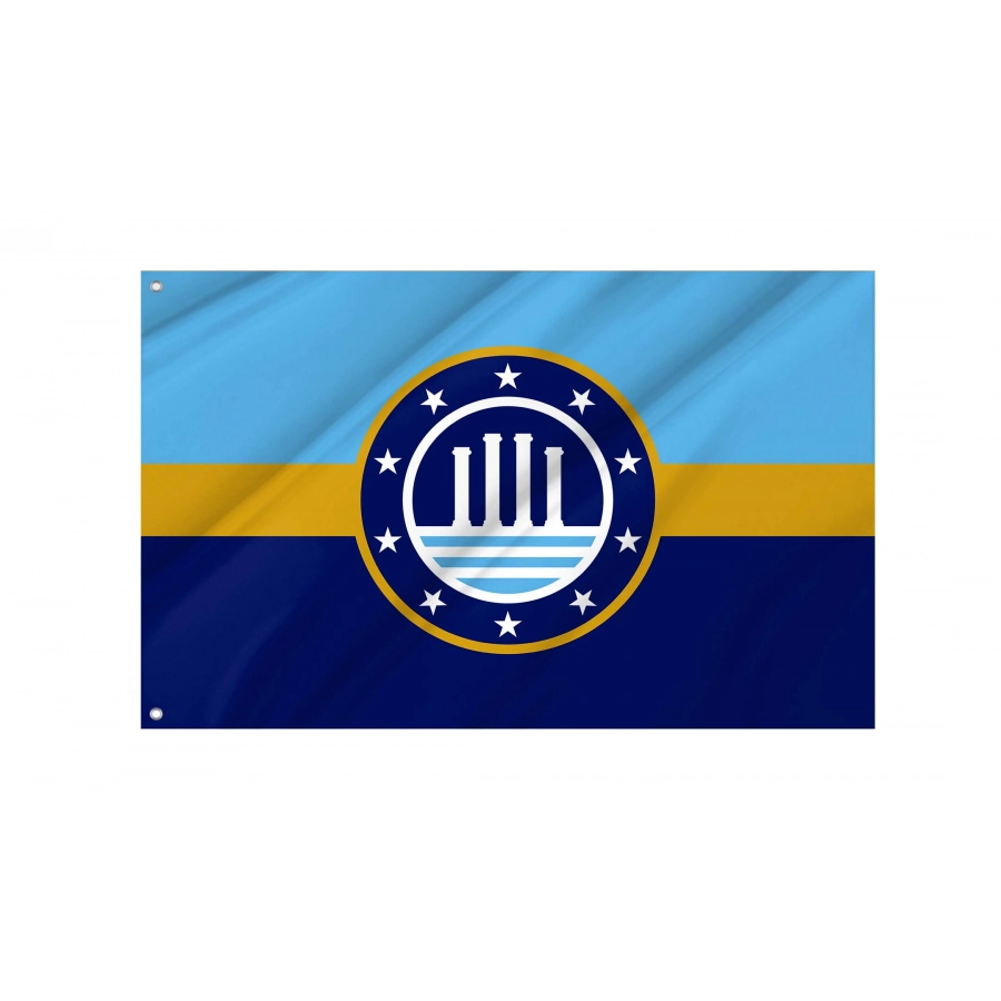 Evansville, Indiana Flag for Indoor & Outdoor Use - Shopflagworld Evansville, Indiana Flag for Indoor & Outdoor Use, USA226