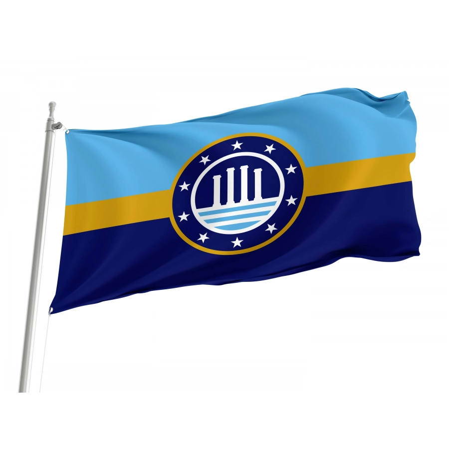 Evansville, Indiana Flag for Indoor & Outdoor Use - Shopflagworld Evansville, Indiana Flag for Indoor & Outdoor Use, USA226
