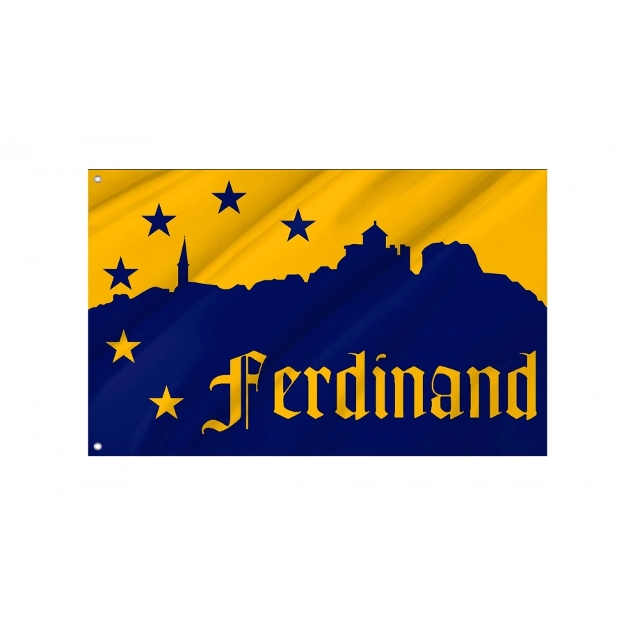 Ferdinand City, Indiana Flag for Indoor & Outdoor Use - Shopflagworld Ferdinand City, Indiana Flag for Indoor & Outdoor Use, USA227