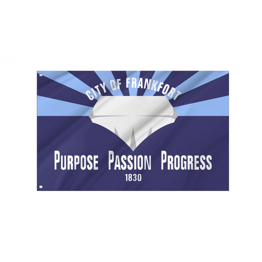 Frankfort 1830 Flag for Indoor & Outdoor Use, USA255